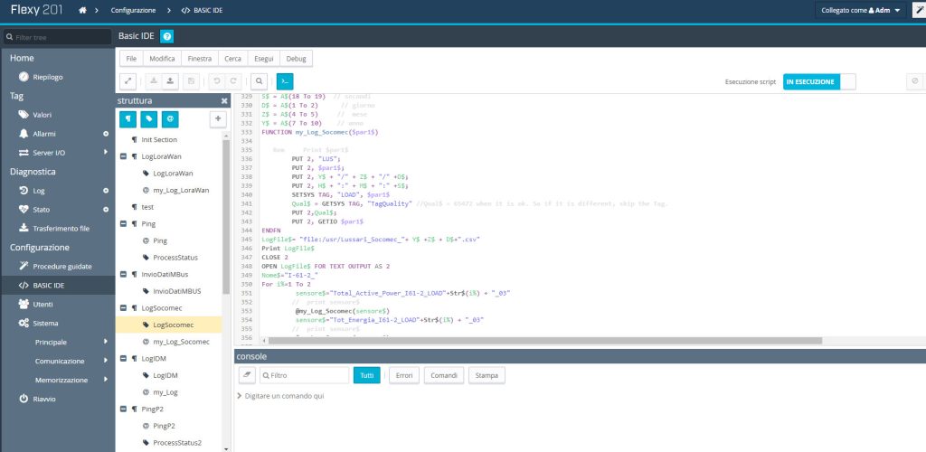invio-dati-server-remoto-acquisizione dati
